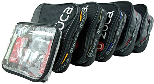 ZUCA Great Wave Sport Insert Bag with Purple Frame, and Special Set of 5 Packing Pouches + Toiletry Bag Bundle