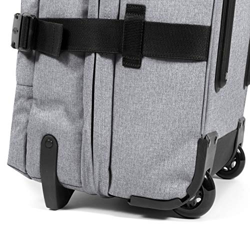 Eastpak Tranverz M – 78L Large Wheeled Luggage with Dual Compartments, TSA Lock, Compression Straps & Smooth-Wheeling System, Sunday Grey