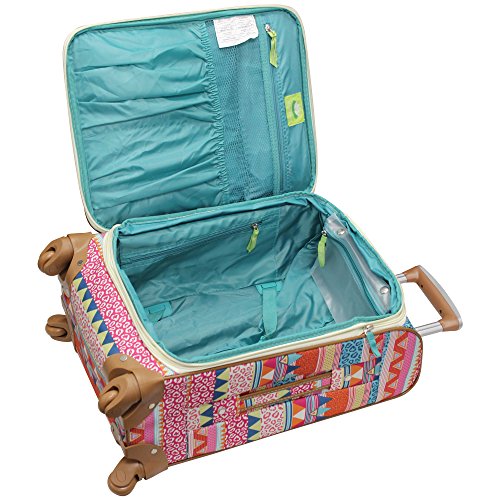 Lily Bloom Luggage Set 4 Piece Suitcase Collection With Spinner Wheels For Woman (On The Prowl)