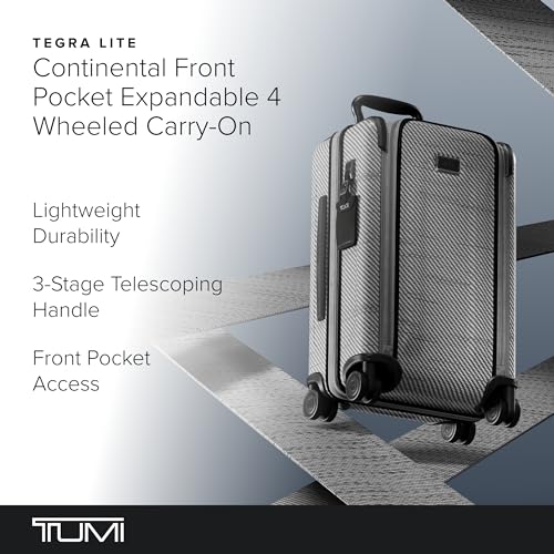 TUMI - Tegra-Lite 4 Wheel Luggage - Highly Durable Suitcase, Flexible Shell, Sleek and Lightweight Men's and Women's Expandable Rolling Bag - Continental, T-Graphite
