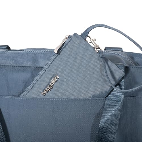 Baggallini Carryall Laptop Tote - Medium 12x19 Inch Travel Crossbody Shoulder Bag