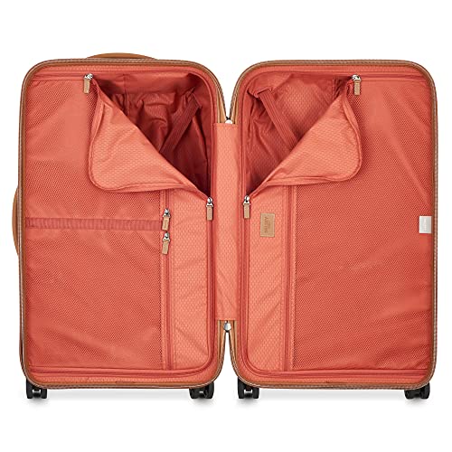 DELSEY PARIS Chatelet Air 2.0 - Hardside Checked Luggage Trunk 26 Inch - TSA Lock- 360° Spinner Wheels - Polycarbonate Travel Suitecase, Chocolate Brown