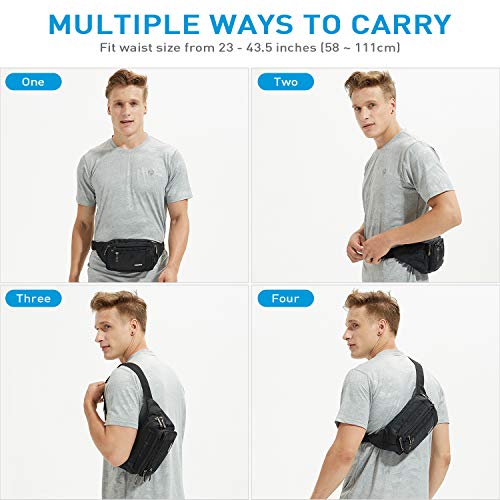 Oxpecker Waist Pack Bag, Black