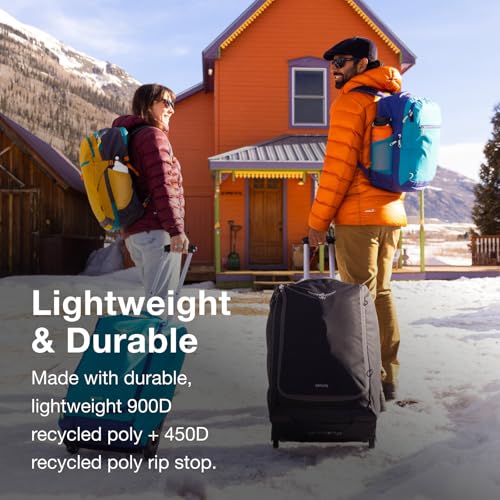 Osprey Daylite 85L Wheeled Collapsible Travel Duffel Bag - Lightweight Rolling Suitcase, Night Shift Blue