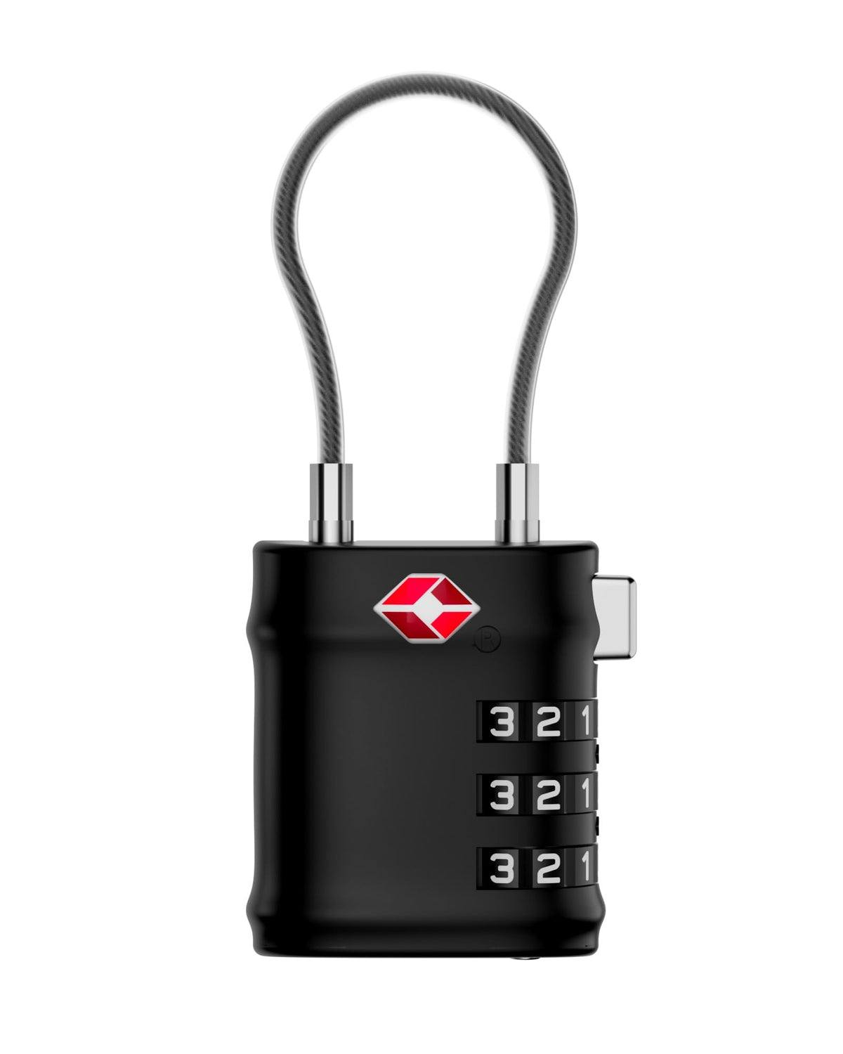 LUGGEX TSA Locks for Luggage, Luggage Locks, Suitcase Locks TSA Approved, Travel Locks, Ease of Use & Durable (Black, 4 Pack)