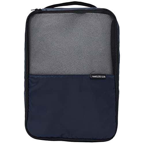 Travelers Club 14 Piece Riddock Luggage and Travel Accessories Set, Navy Blue