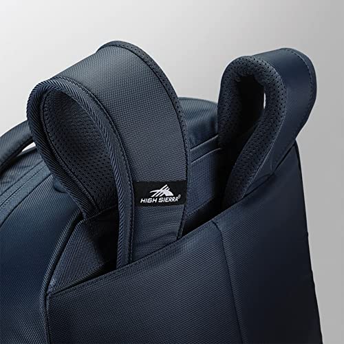 High Sierra Powerglide Pro Wheeled Backpack, Rolling Laptop Bag for Travel, Fits most 15.6” Laptops, 40L, Indigo Blue