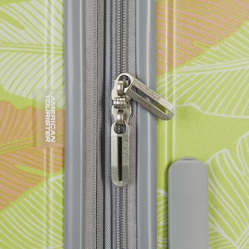 American Tourister Moonlight Hardside Expandable Luggage with Spinner Wheels, Palm, Carry-On 20-Inch