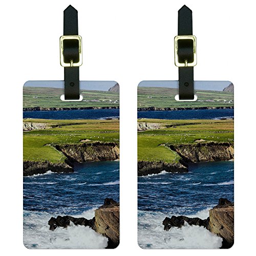 Graphics & More the Atlantic Coast Shore of Ireland Luggage Tags Suitcase Carry-on Id, White