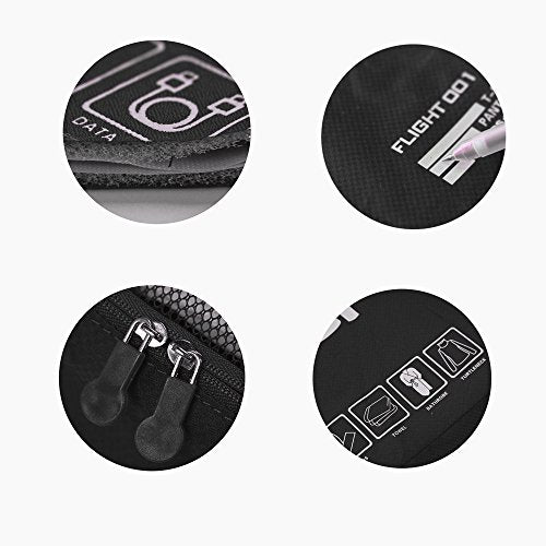 Packing Cubes Set Travel Luggage Organizers Suitcase Lightweight Accessories Black