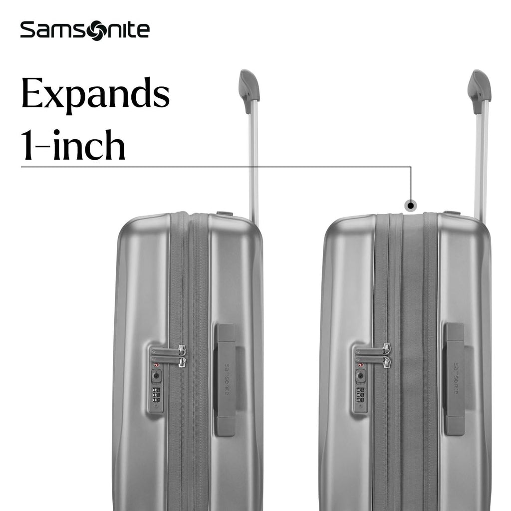 Samsonite UpLIFT Carry-On Hardside Luggage with Spinner Wheels - Airline-Approved, TSA Lock, Adjustable Handle System - Polycarbonate Hard Suitcase for Ultra Lightweight Travel - Silver Shimmy
