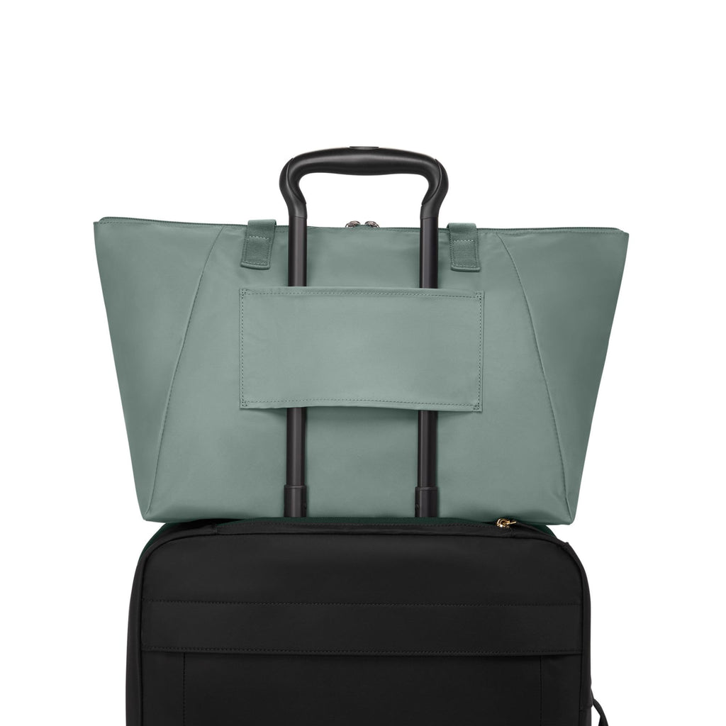 TUMI - Just In Case Tote - Foldable, Lightweight and Compact, Packable Travel Bag - Folds Into Included Pouch - Small, Thyme