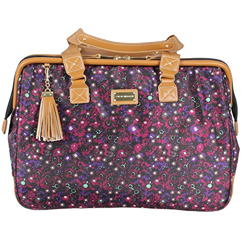 Steve Madden Designer-Gepckkollektion 4-teiliges Softside-Koffer-Set Reise-Set enthlt eine Tragetasche, 50,8 cm Handgepck, 61 cm und 71,1 cm Karierte Koffer, Dark Purple, One Size, Travel