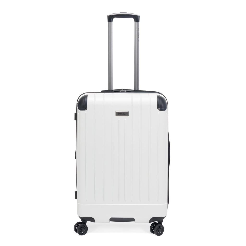 Kenneth Cole Reaction Flying Axis 24" Hardside Expandable 8-Wheel Spinner Check-Size Luggage, Coconut White