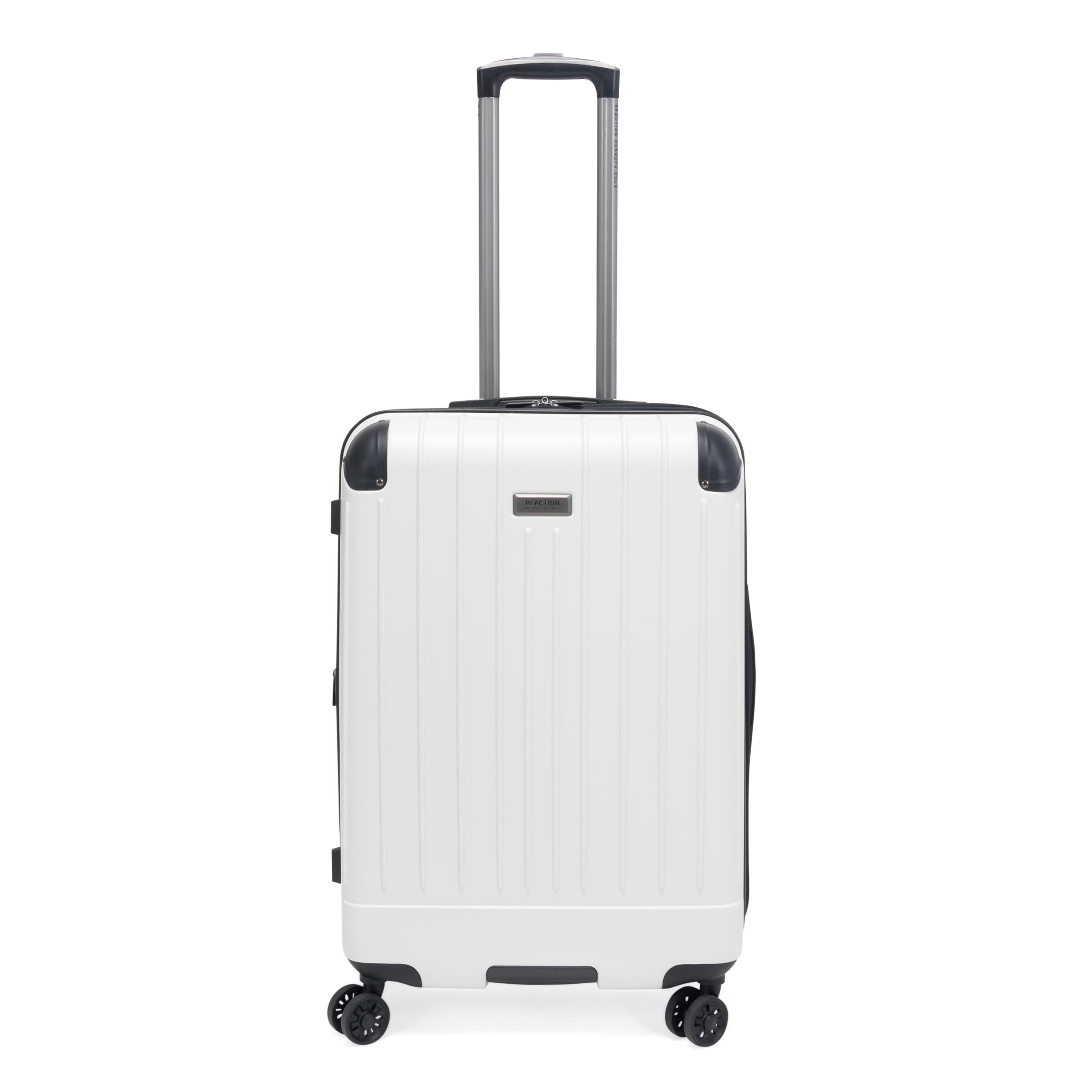 Kenneth Cole Reaction Flying Axis 24" Hardside Expandable 8-Wheel Spinner Check-Size Luggage, Coconut White
