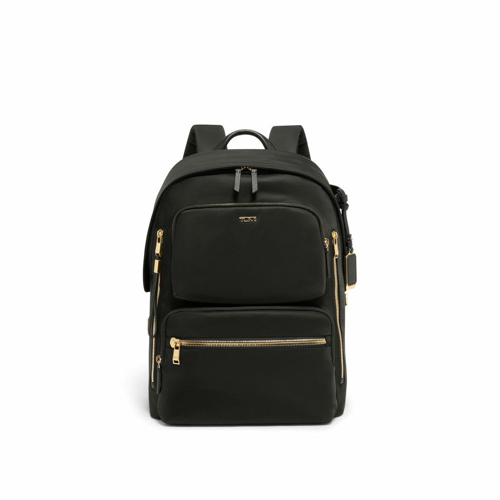 TUMI - Voyageur Montana Backpack - Stylish Travel Backpack for Women - For Business, Work - Fits up to 16" Laptops - Black/Gold