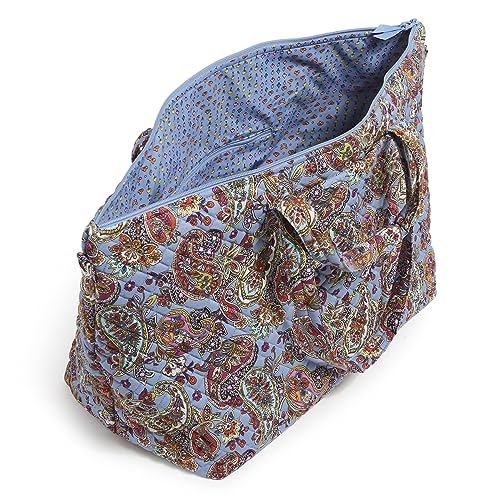 Cotton Overnight Travel Tote Travel Bag, Provence Paisley