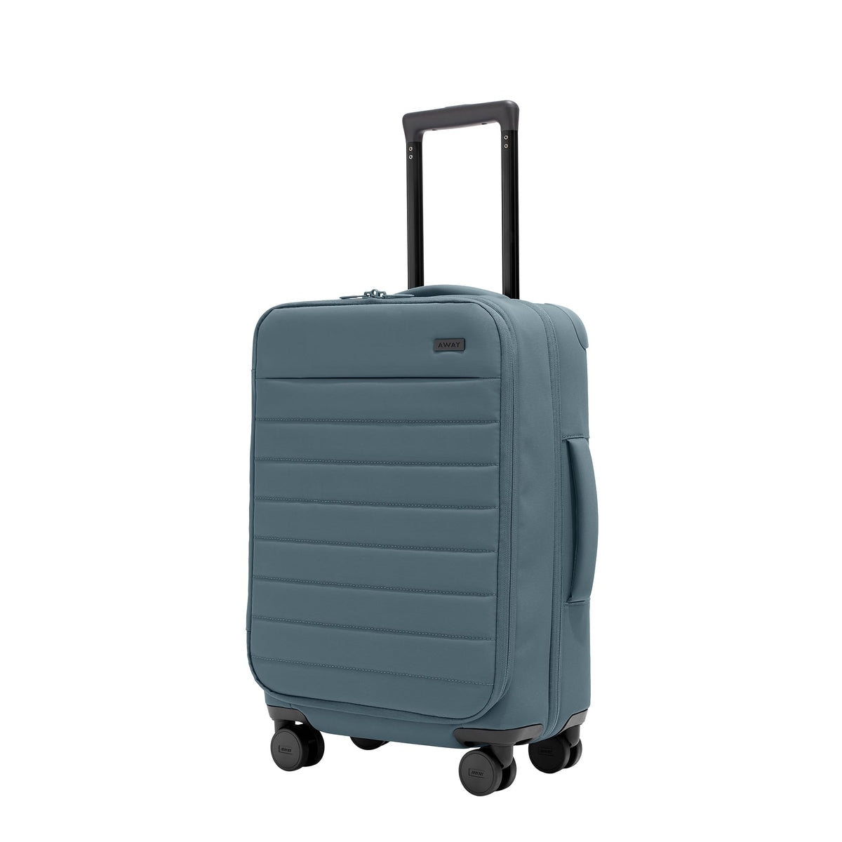 Away Softside Carry-On Suitcase, 22 Inch Expandable High-Strength Nylon Luggage With Spinner Wheels, Meets Requirements for Most Major Airlines, Coast Blue