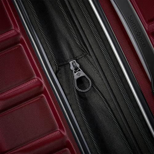 Samsonite Omni 2 Hardside Expandable Luggage with Spinner Wheels, 2-Piece Set (19/24), Nature Merlot