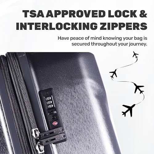 Harley-Davidson 26 in. Touring Hard Sided Expandable Wheeling Luggage, Graphite