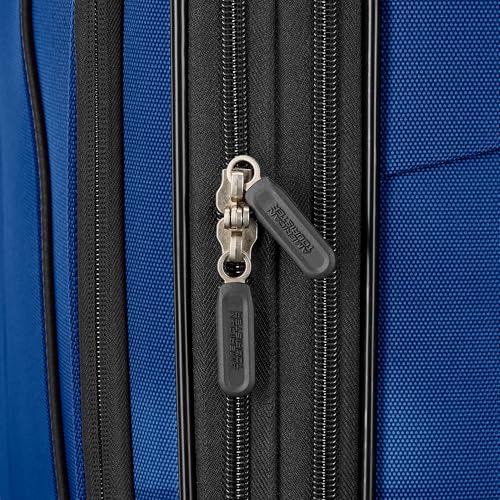 American Tourister 4 KIX 3.0 Checked-Medium 24-Inch Spinner, Sapphire Blue