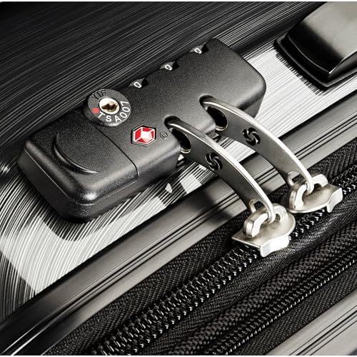 Samsonite Winfield 2 Hardside Expandable Luggage with Spinner Wheels, Charcoal, Checked-Medium 24-Inch