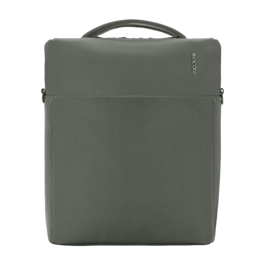Incase A.R.C. Tech Tote - 14L Laptop Bag and Travel Backpack, Faux Fur Laptop Compartment, Removeable Shoulder Strap, RFID Blocking Tech Pocket, Internal Water Bottle Pocket - Smoked Ivy