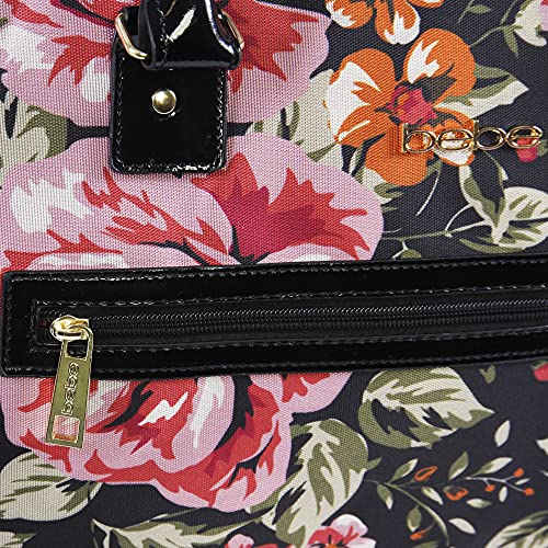 BEBE Women's Rolling Duffel, Dark Rose