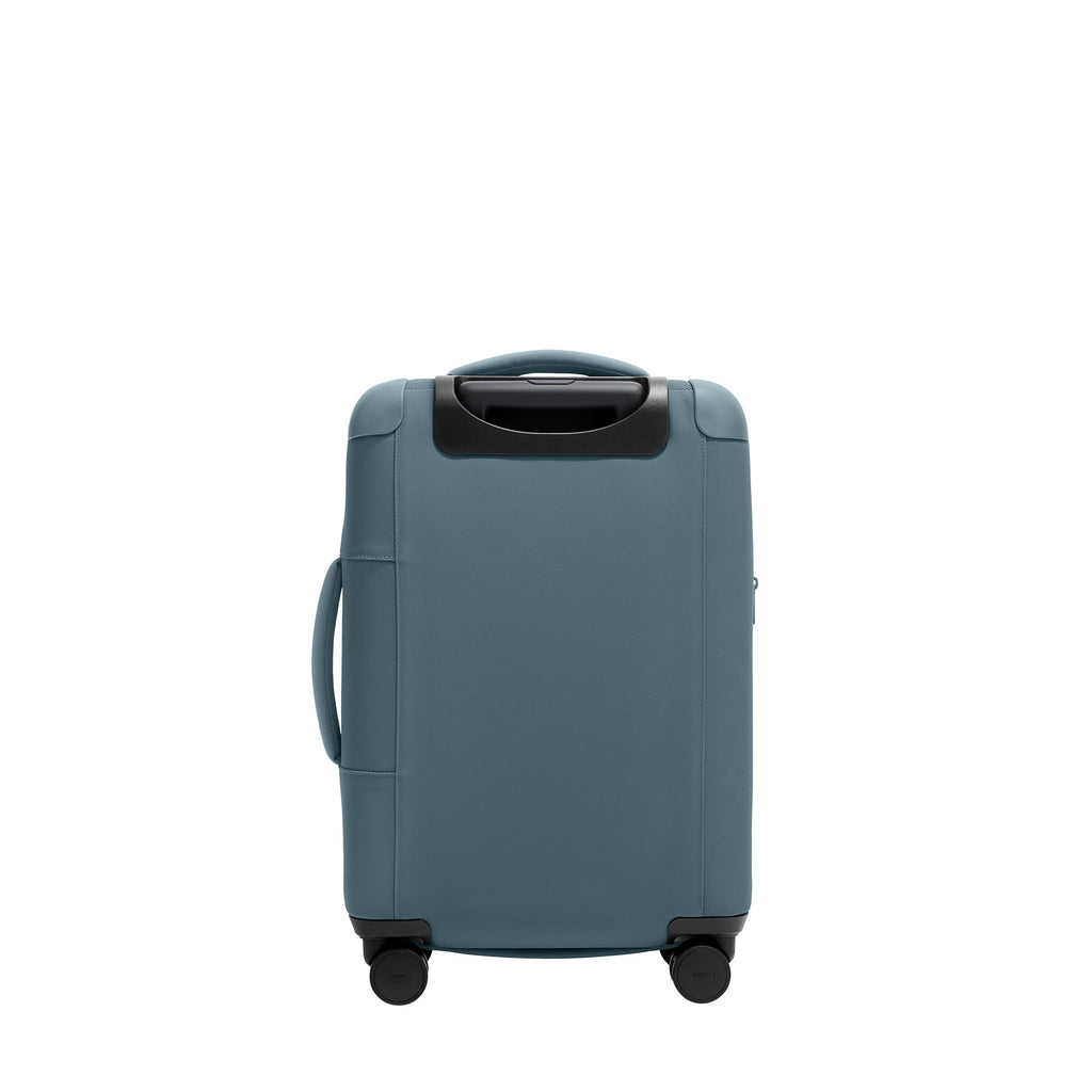Away Softside Carry-On Suitcase, 22 Inch Expandable High-Strength Nylon Luggage With Spinner Wheels, Meets Requirements for Most Major Airlines, Coast Blue