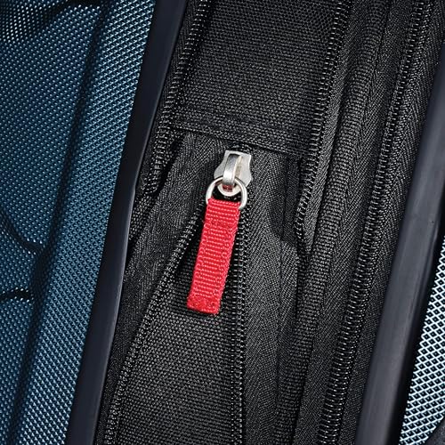 Samsonite Omni PC Hardside Expandable Luggage with Spinner Wheels, Teal, Checked-Large 28-Inch