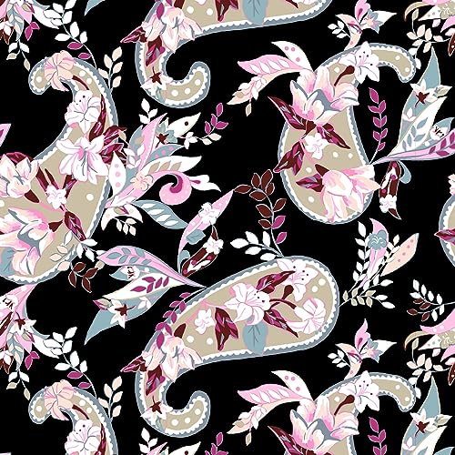 Softside Underseat Rolling Work Bag, Botanical Paisley