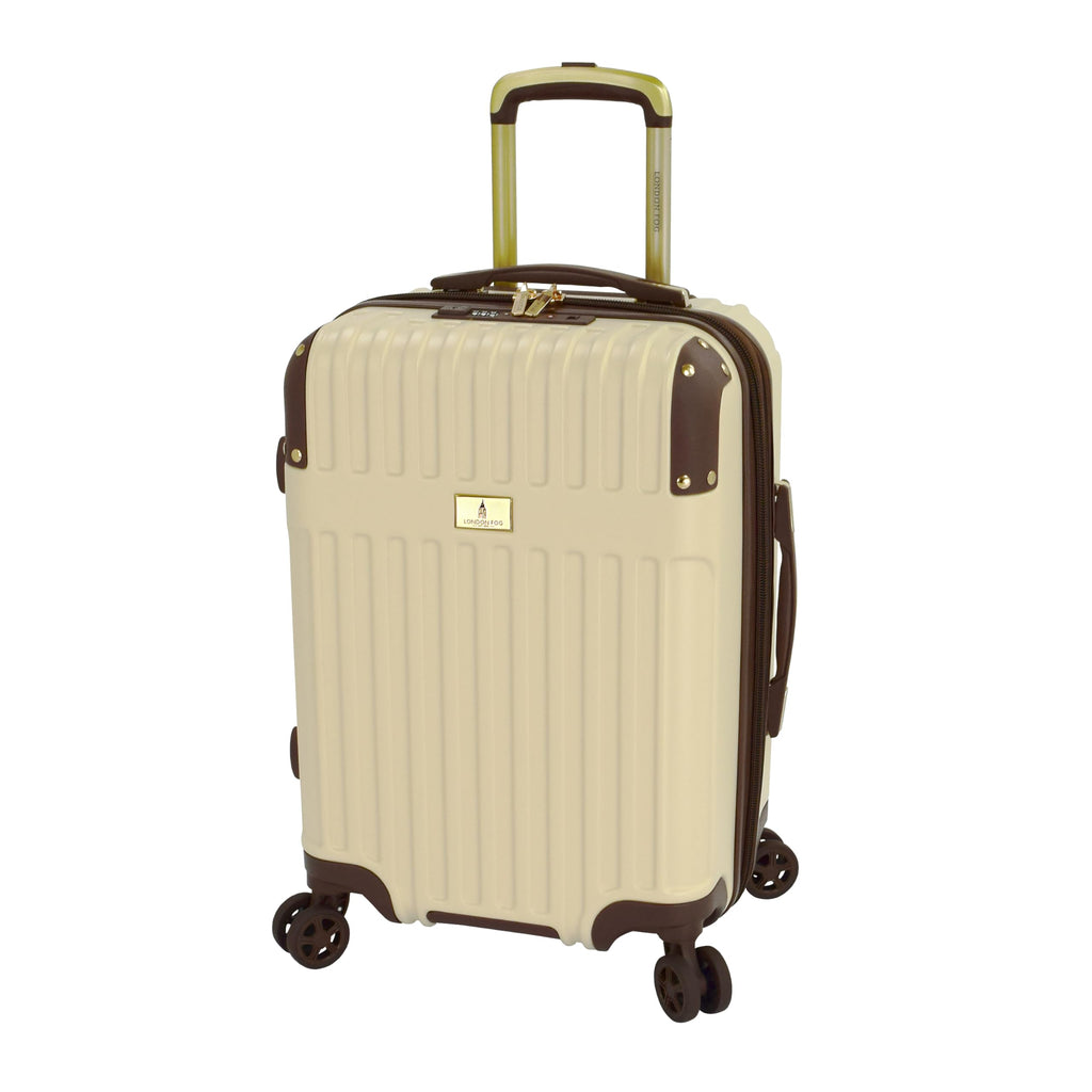 LONDON FOG Brentwood III 20" Expandable Spinner Carry-on, Creme