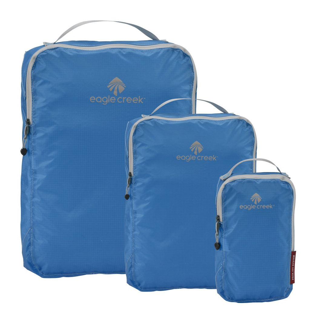 Eagle Creek Pack-It Specter Packing Cubes Set XS/S/M - Durable, Ultra-Lightweight and Water-Resistant Ripstop Fabric Suitcase Organizer Bags for Clothing and Gear, Brilliant Blue
