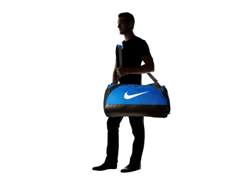 NIKE Brasilia Training Duffel Bag, Game Royal/Black/White, Large