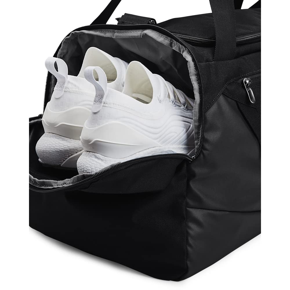Under Armour Unisex-Adult Undeniable 5.0 Duffle, Black (001)/Metallic Silver, Medium