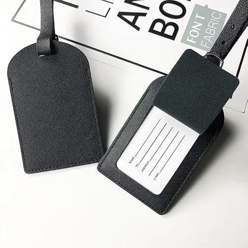 2 Pack Passport Holder and Luggage Tag Set for Nissan Pathfinder 2022-2025, Leather Protective Case for Travel Wallets, Passport Holder, Auto Folder