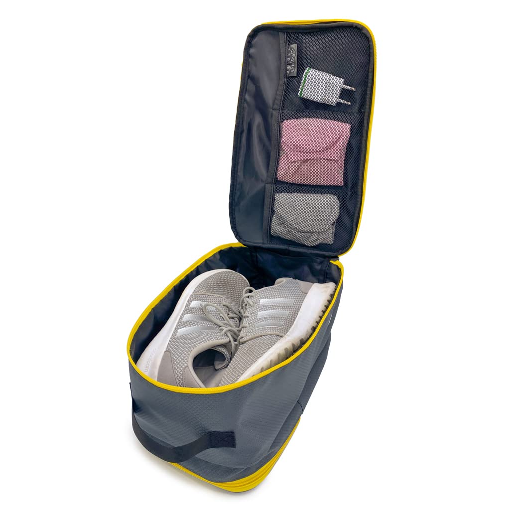 Biaggi Double Deck Compression Cube - Expandable Travel Organizer Bags for Suitcases, Lightweight, Zipper Packing Cubes for Women & Men's Travel Essentials