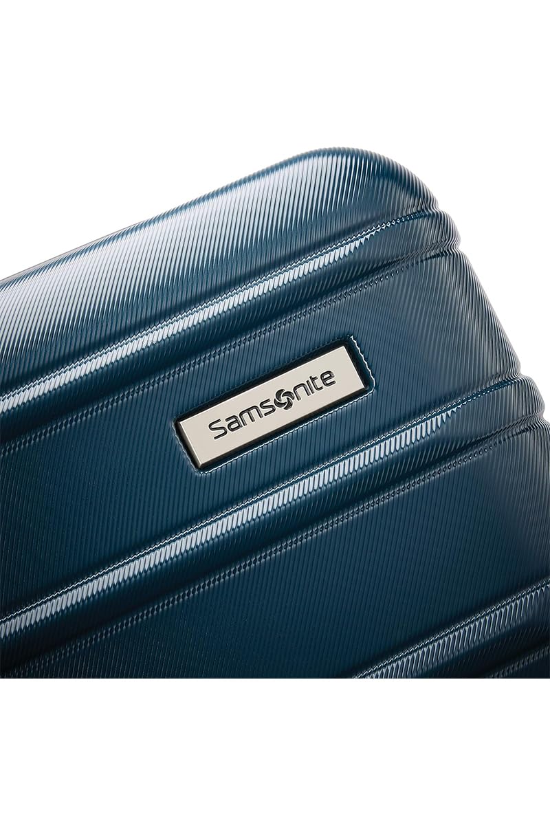 Samsonite Omni 2 Hardside 2 Piece Set - Includes Global Carry-On & Large Checked Suitcases - 360° Dual Spinner Wheels - Integrated TSA Lock & Expansion - Amazon Exclusive - Nova Teal