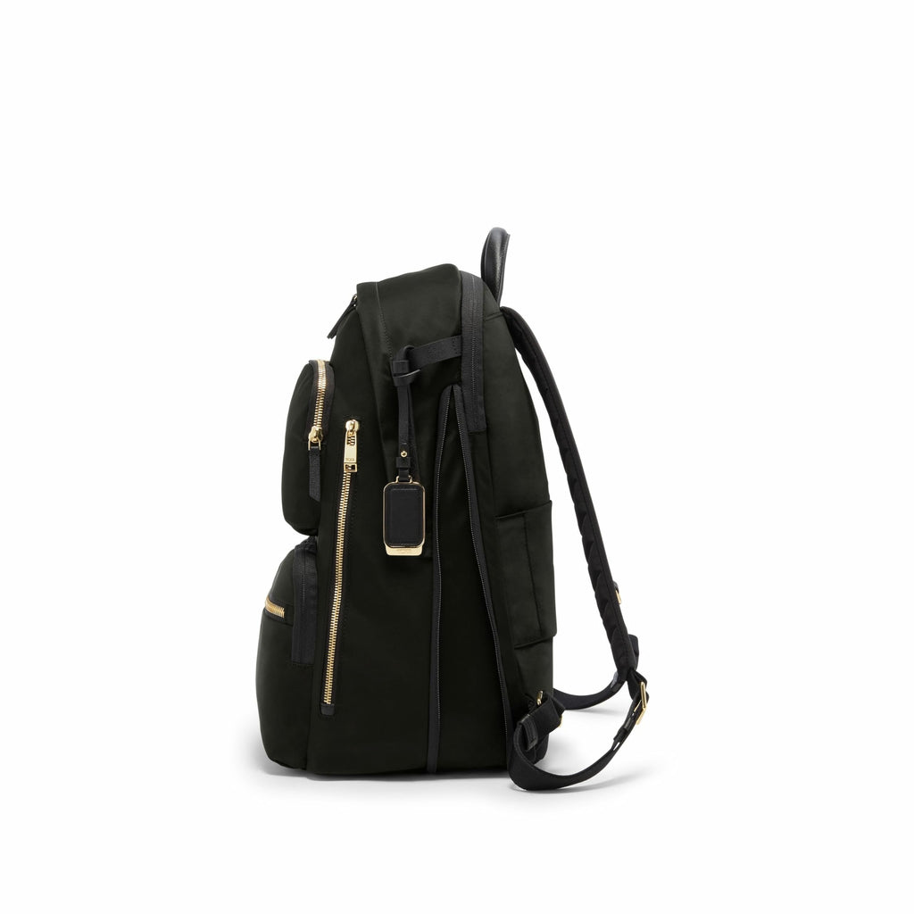 TUMI - Voyageur Montana Backpack - Stylish Travel Backpack for Women - For Business, Work - Fits up to 16" Laptops - Black/Gold