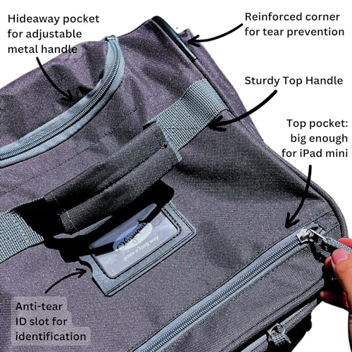 Olympia U.S.A. 22 inch Carry On 8 Pockets Wheeled Rolling Duffel Bag Water Resistant Luggage Lightweight Travel Suitcase with Retractable Handle