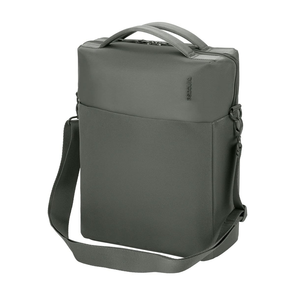 Incase A.R.C. Tech Tote - 14L Laptop Bag and Travel Backpack, Faux Fur Laptop Compartment, Removeable Shoulder Strap, RFID Blocking Tech Pocket, Internal Water Bottle Pocket - Smoked Ivy