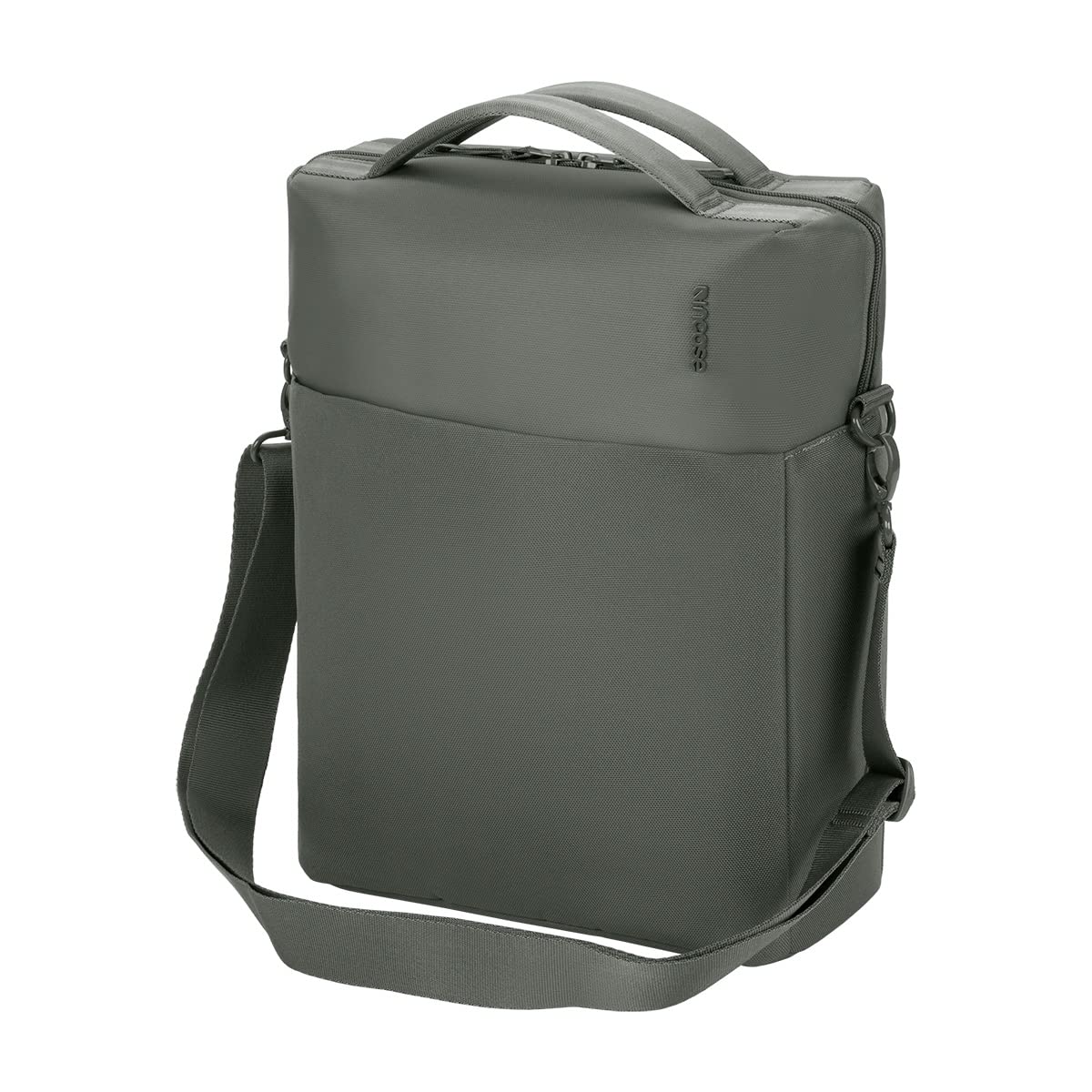 Incase A.R.C. Tech Tote - 14L Laptop Bag and Travel Backpack, Faux Fur Laptop Compartment, Removeable Shoulder Strap, RFID Blocking Tech Pocket, Internal Water Bottle Pocket - Smoked Ivy