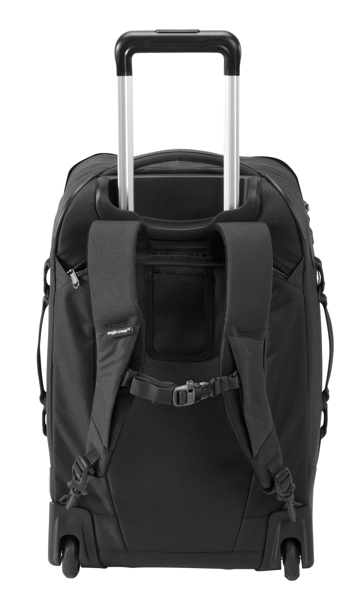 eagle creek Expanse 2-Wheel 21.25" Convertible International Carry-On Luggage – Backpack Straps – Durable, Water-Resistant, Lightweight – Travel-Ready Suitcase – Midnight Black