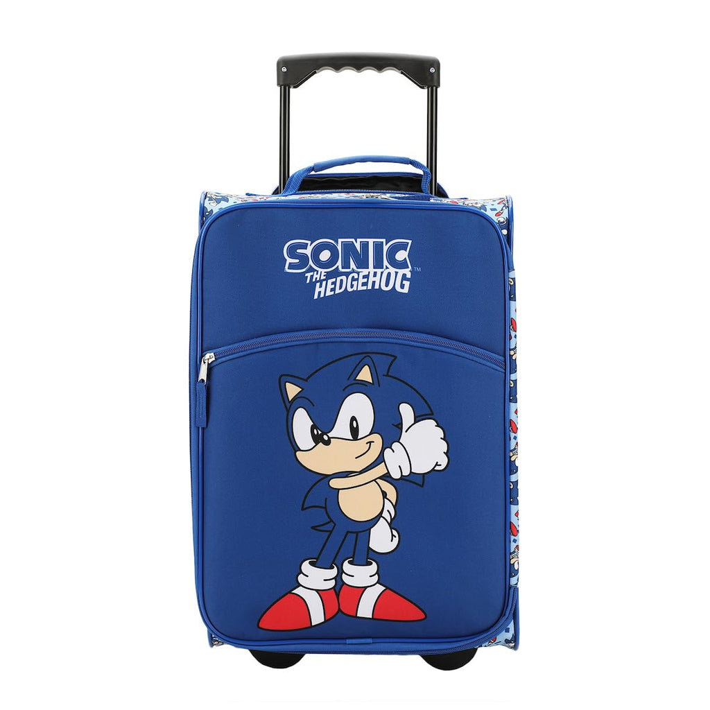 Bioworld Sonic The Hedgehog Thumbs Up Blue 18" Soft-Sided Luggage