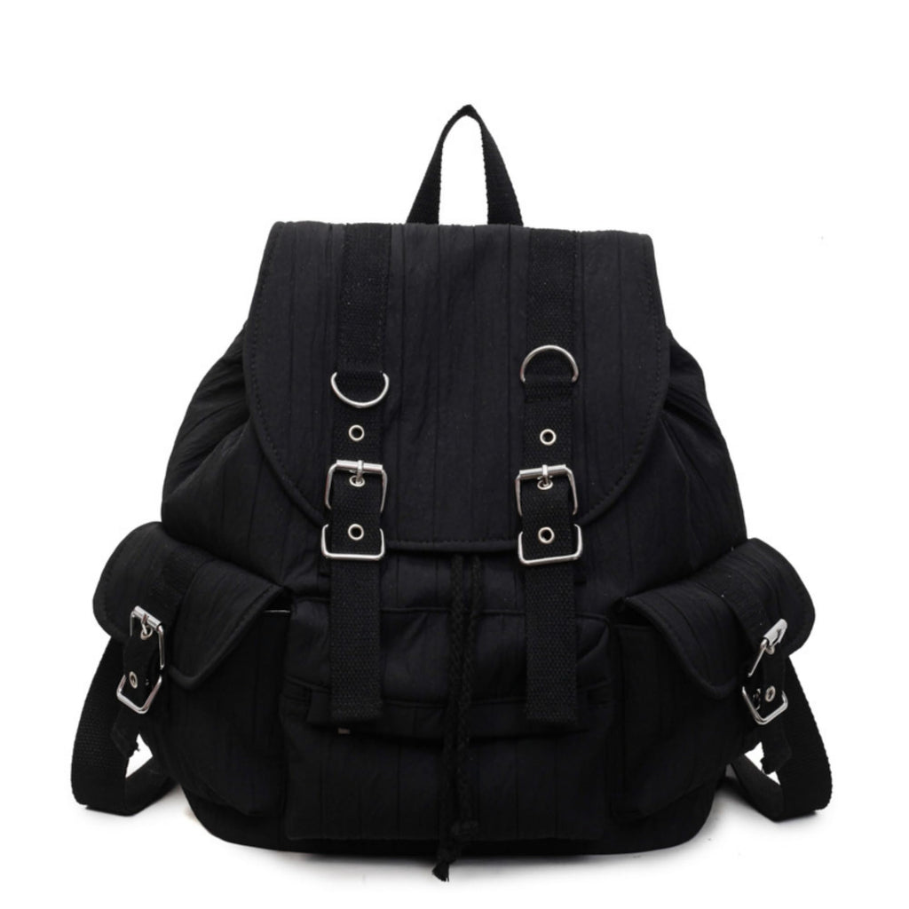 Cutemoria Women's Fashion Backpack Purse Japanese Style Shoulder Bag Large Capacity Lightweight Backpack for Travel Work (Black)