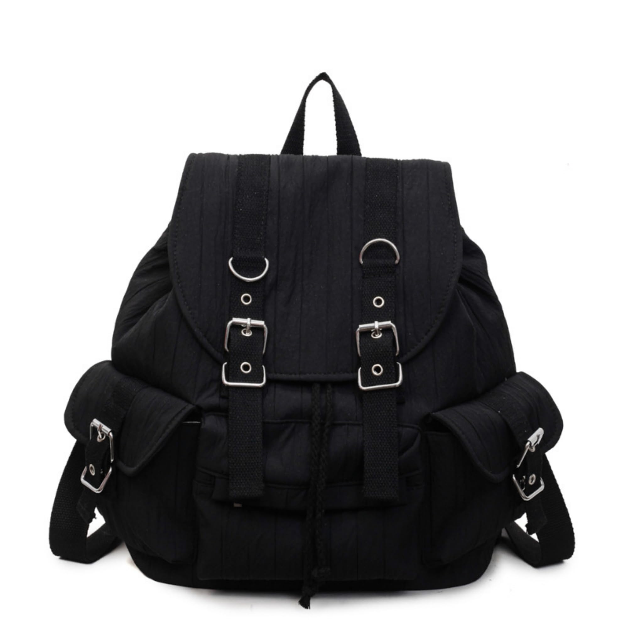 Cutemoria Women's Fashion Backpack Purse Japanese Style Shoulder Bag Large Capacity Lightweight Backpack for Travel Work (Black)