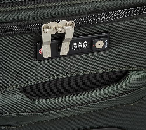 DELSEY PARIS Sky Max 2.0 Softside Expandable Luggage with Spinner Wheels, Green, Carry-on 21 Inch