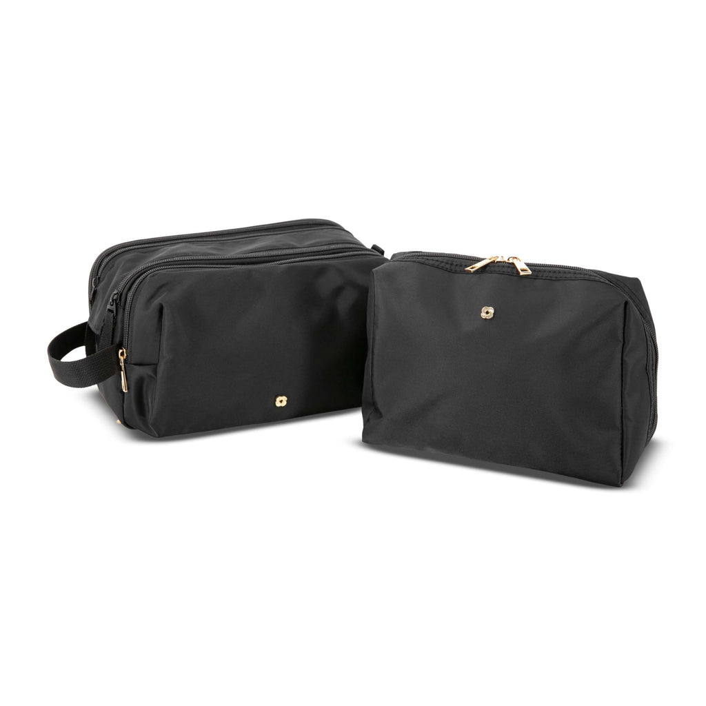 Samsonite Everyday Travel Bag - Polyester Body with Full Zip Around Opening - Spacious Main Compartment & 4 Interior Slip Pockets - Perfect For Everyday Essentials, Cosmetics, Toiletries, Tech - Black