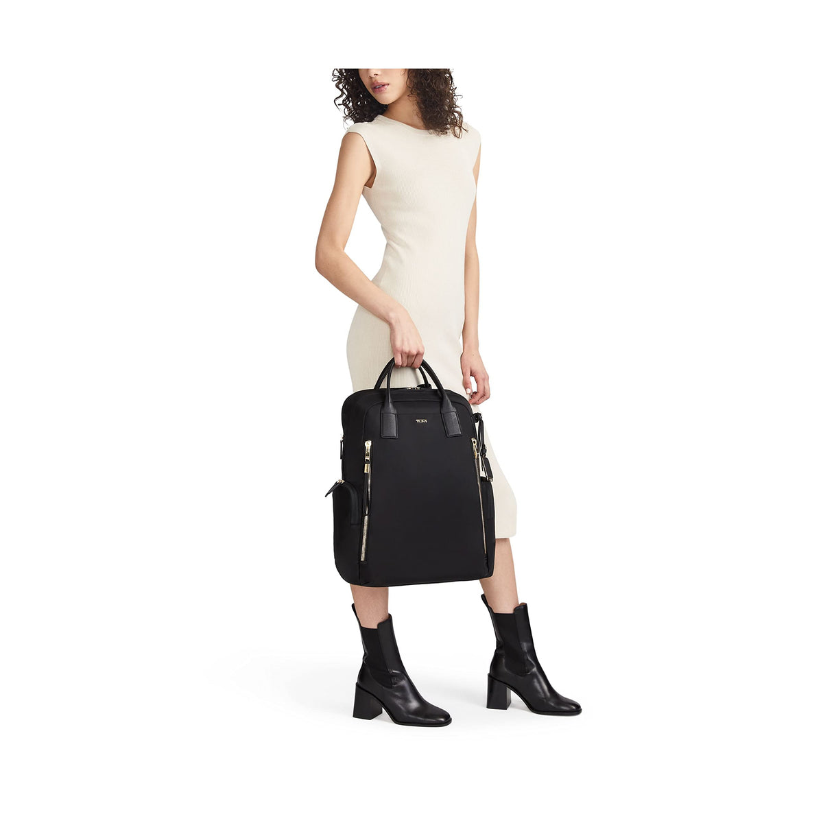 TUMI - Voyageur Atlanta Backpack - Travel Backpack for Women - For Business, Commute - Holds Up to 17" Laptop - Black - Gold Hardware