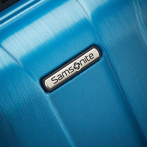 Samsonite Centric 2 Hardside Expandable Luggage with Spinner Wheels, Caribbean Blue, Checked-Medium 24-Inch
